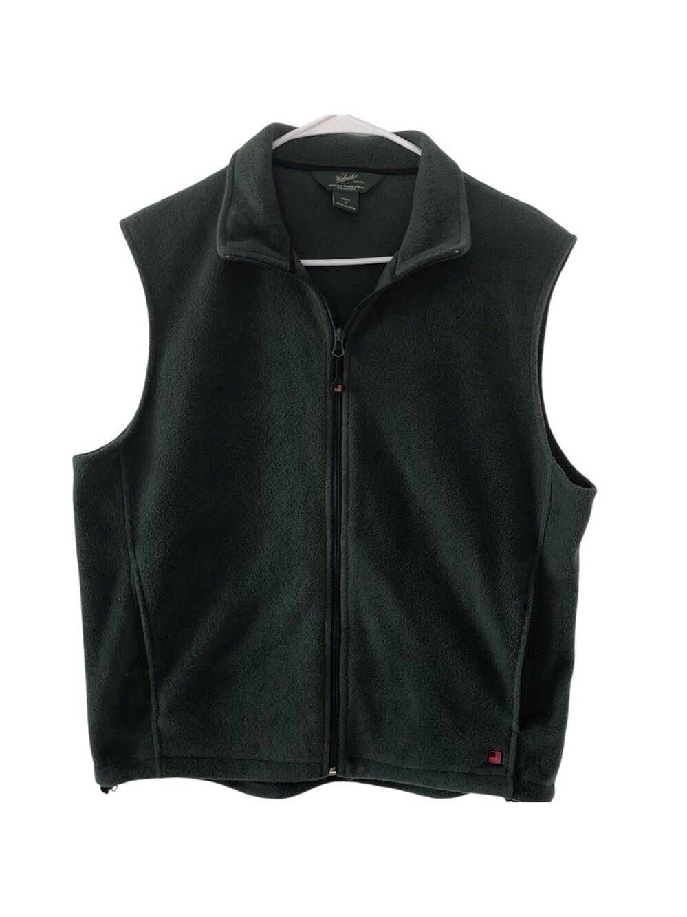 Woolrich Men's Dark Green Fleece Vest Size Medium